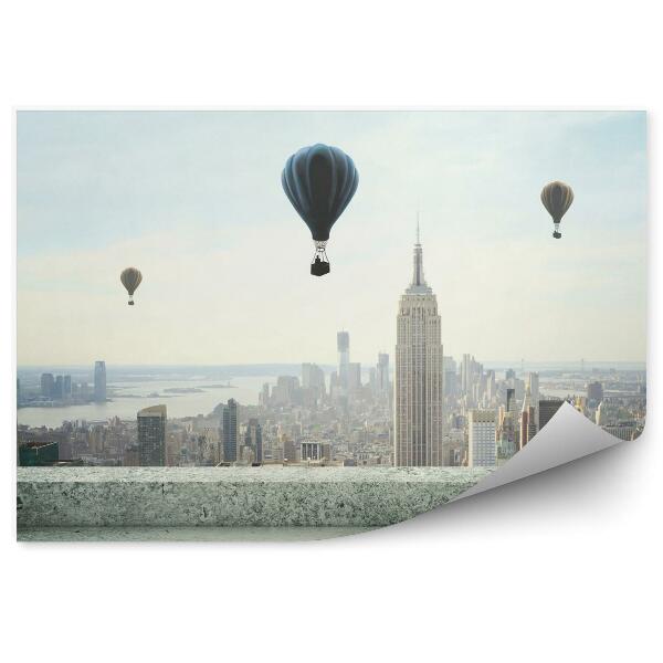 Fototapeta Balóny na panoráme mesta
