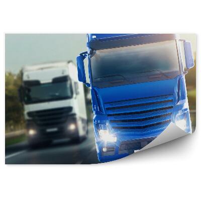 Fototapeta Kamión na ceste v premávke