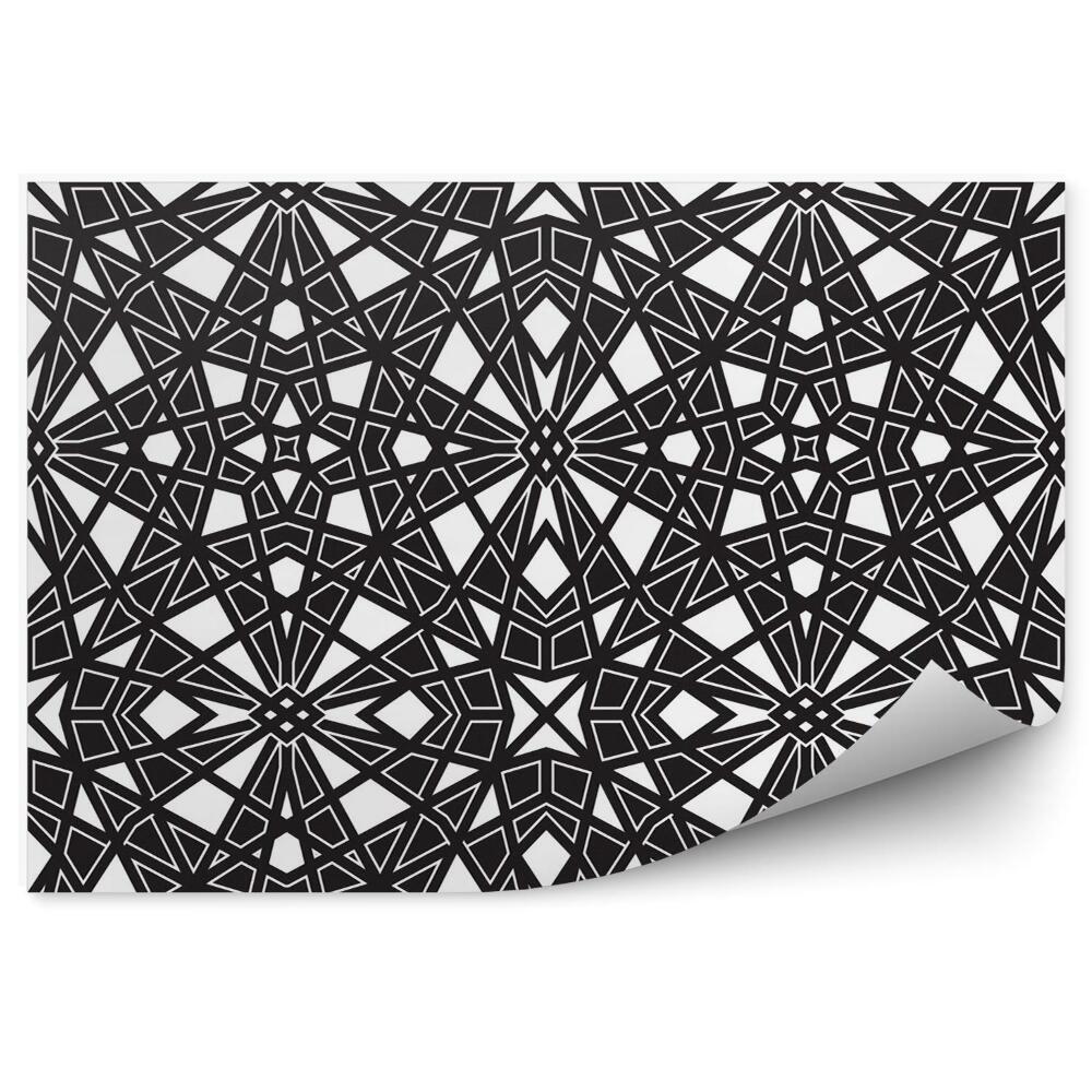 Fototapeta Čiernobiely opakujúci sa geometrický vzor