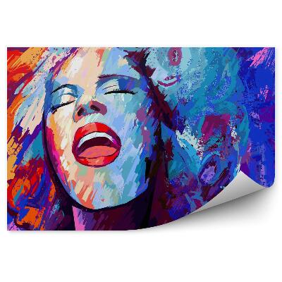 Fototapeta Jazzový spevák na pozadí grunge 