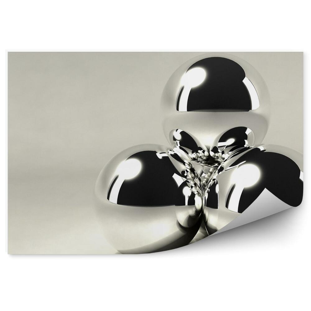 Fototapeta Pyramída strieborné loptičky