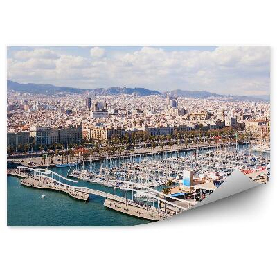 Fototapeta na stenu Prístav Vell budovy obloha mraky lode