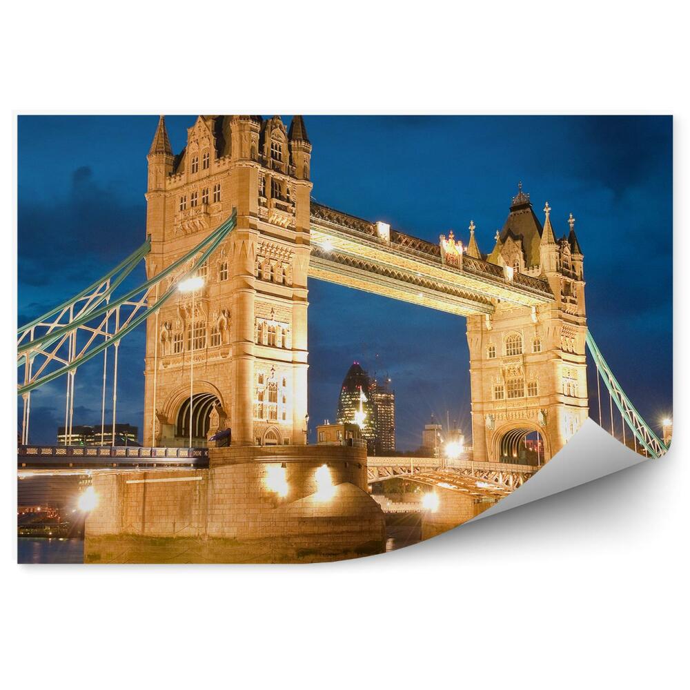 Fototapeta na stenu Nočný osvetlený slávny most tower bridge