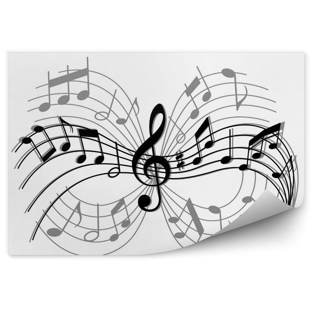 Fototapeta Abstraktná hudobná kompozícia