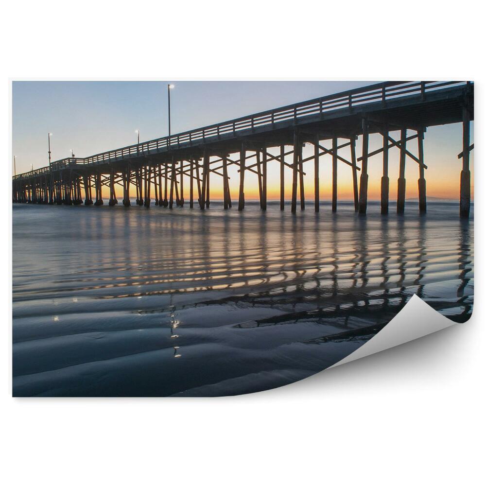 Fototapeta na stenu Pomol nad vodo modra voda