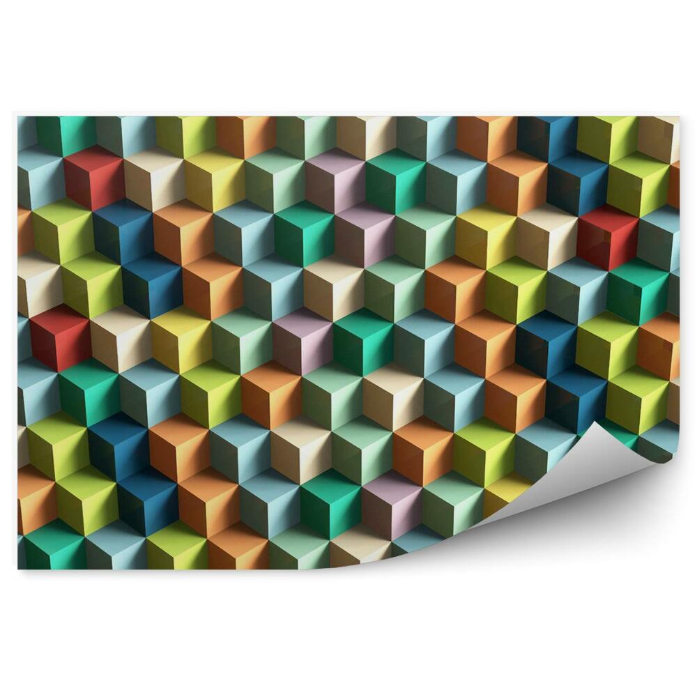 Fototapeta Farebné 3d kocky