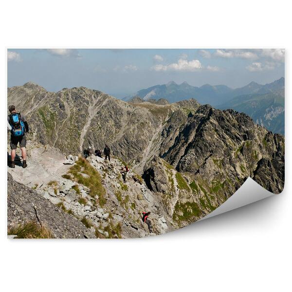 Fototapeta Tatry vysoká nadmorská výška mraky obloha ľudia