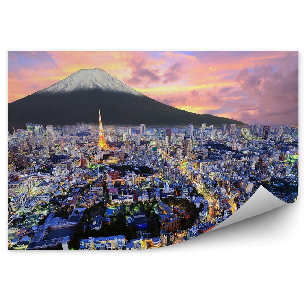 Fototapeta Tokio Hora Fudži Západ Slnka
