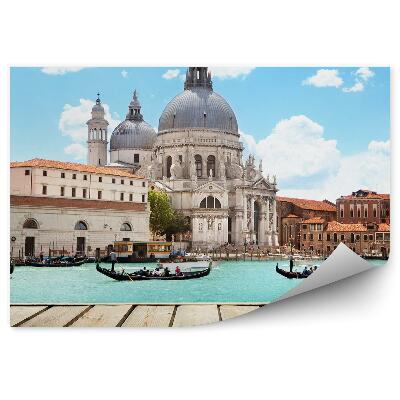Fototapeta na stenu Bazilika Santa Maria della Salute gondoly kanál Grande kanál Benátky Taliansko