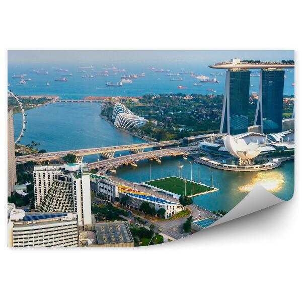 Fototapeta Singapur z vtáčej perspektívy