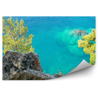 Fototapeta Modrá voda more stromy príroda