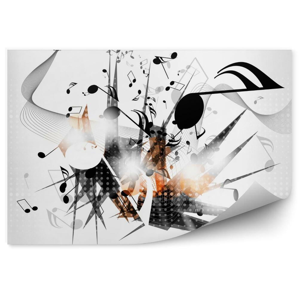 Fototapeta Abstraktné pozadie s notami