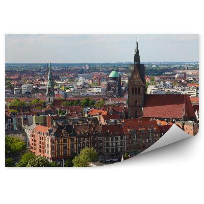 Fototapeta Panoráma mesta budovy hannover nemecko