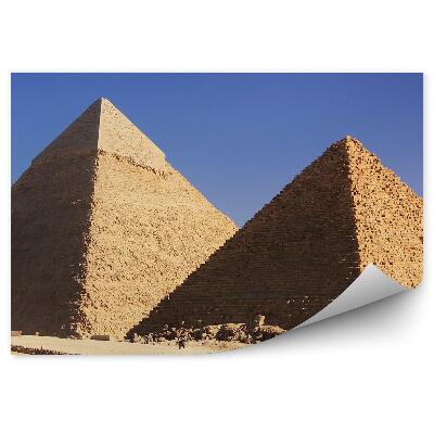 Fototapeta Velike piramide v Gizi turisti pesek