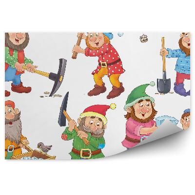 Fototapeta na stenu Pracovití trpaslíci krompáč rozprávka