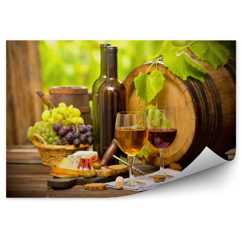Fototapeta na stenu Víno a syr