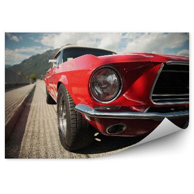 Fototapeta Červený mustang