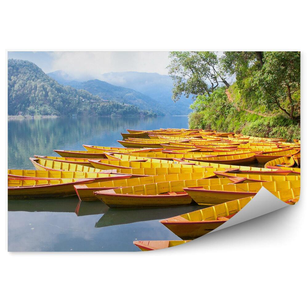 Fototapeta na stenu Rybárske člny na jazere Bengas Nepál