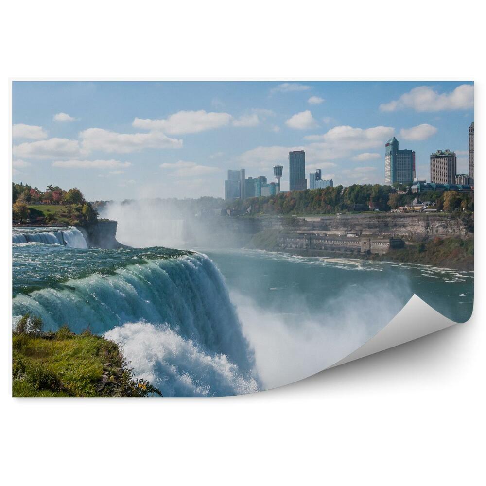 Fototapeta na stenu Niagarské vodopády architektúra mesta stromy
