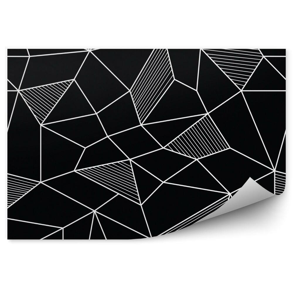 Fototapeta Geometrický čiernobiely vzor