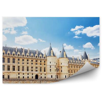 Fototapeta na stenu Zámok Conciergerie most obloha mraky Paríž Francúzsko Seina