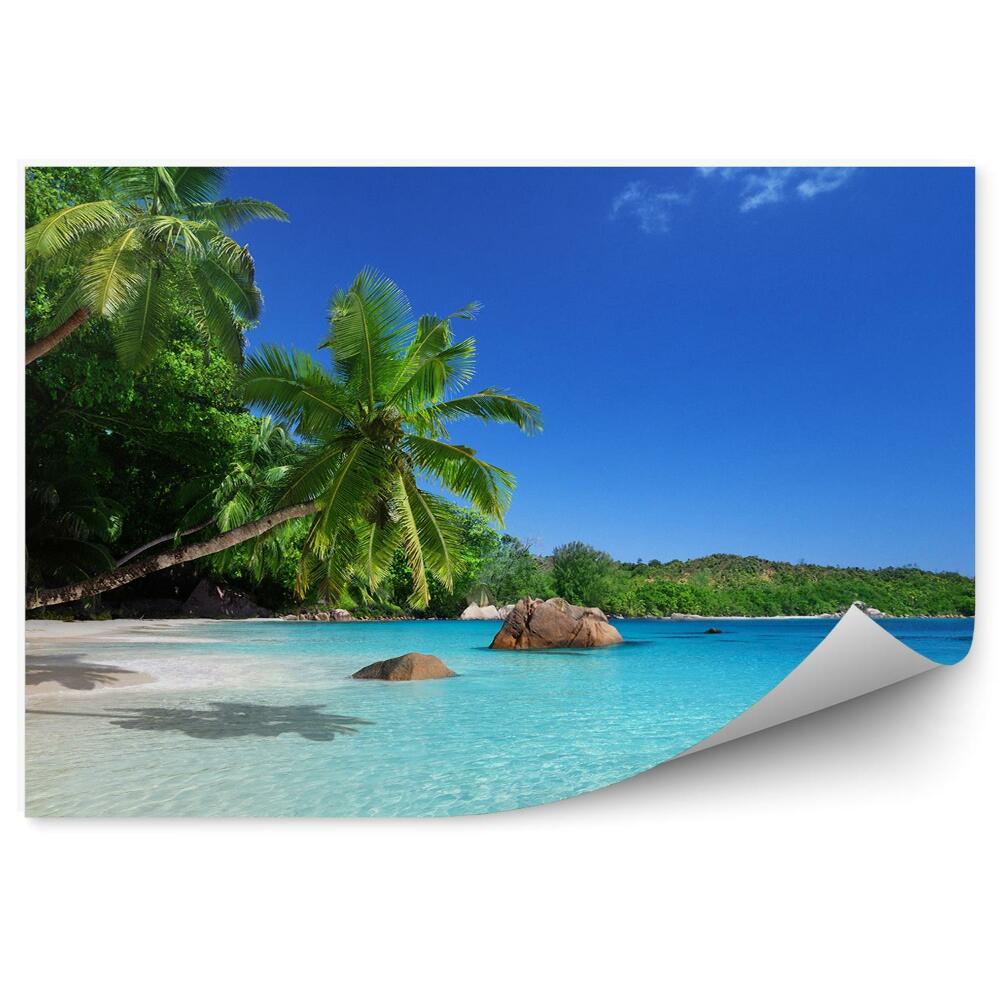 Fototapeta na stenu Pláž na ostrove praslin na seychelách