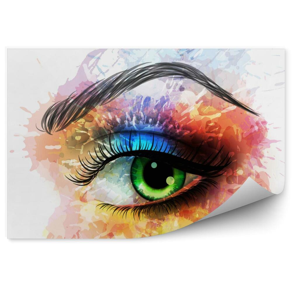 Fototapeta Oko Vo Farebnom Make-Upe