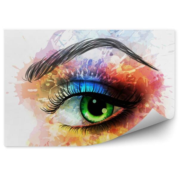 Fototapeta Oko Vo Farebnom Make-Upe