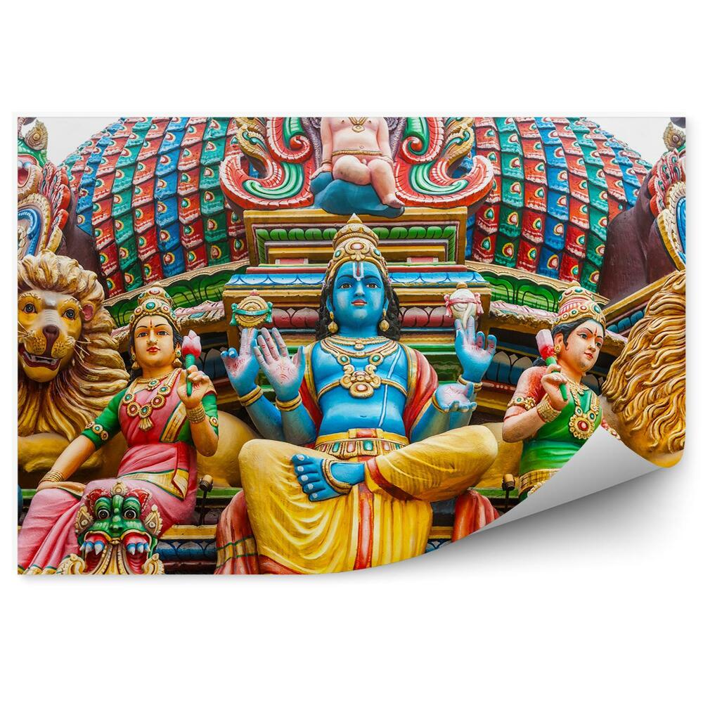 Fototapeta na stenu Hinduistický chrám levy modly sochy