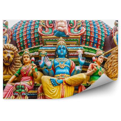 Fototapeta na stenu Hinduistický chrám levy modly sochy