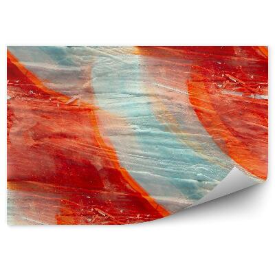 Fototapeta na stenu Maľované akvarelové hnedé a modré pozadie