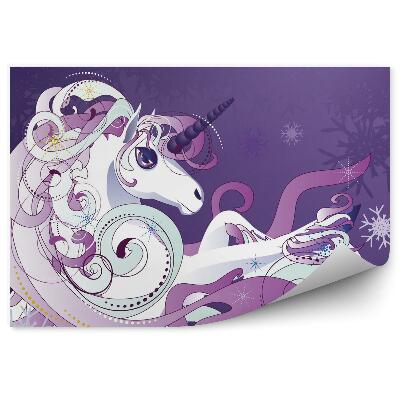 Fototapeta na stenu Biely jednorožec