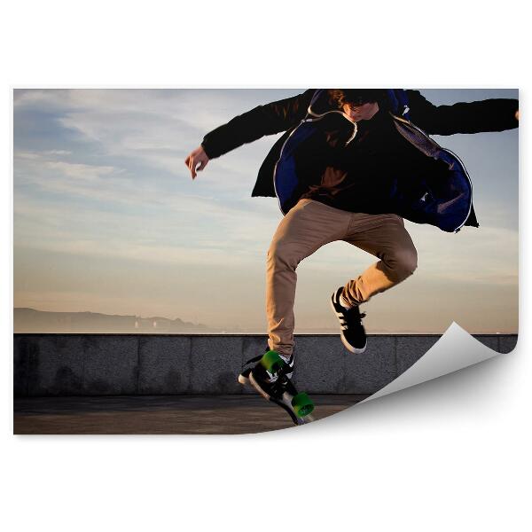 Fototapeta na stenu Skater skateboard beton nebo oblaki