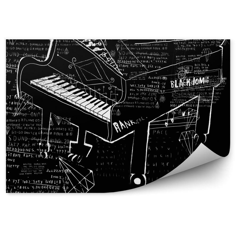 Fototapeta na stenu Klavírna abstrakcia