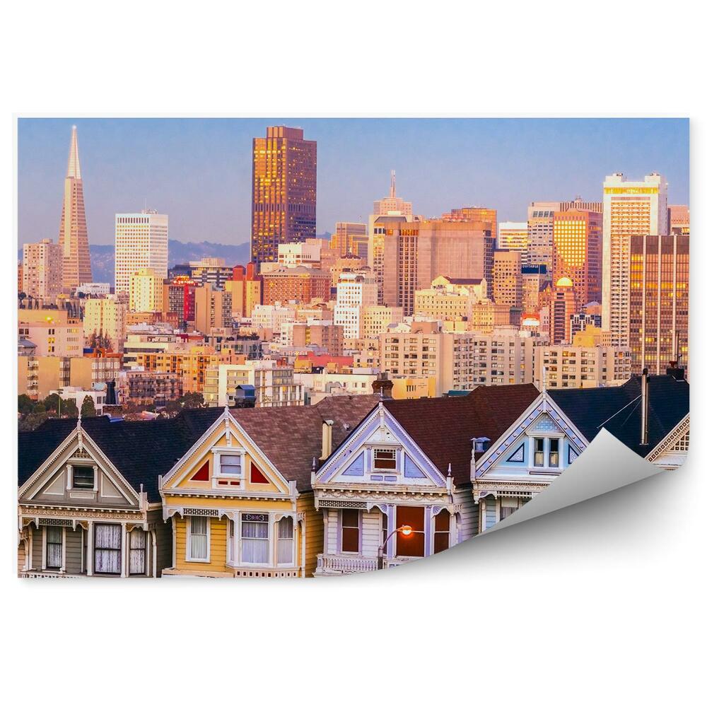 Fototapeta Budovy mrakodrapy obloha kalifornia