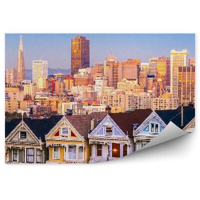 Fototapeta Budovy mrakodrapy obloha kalifornia