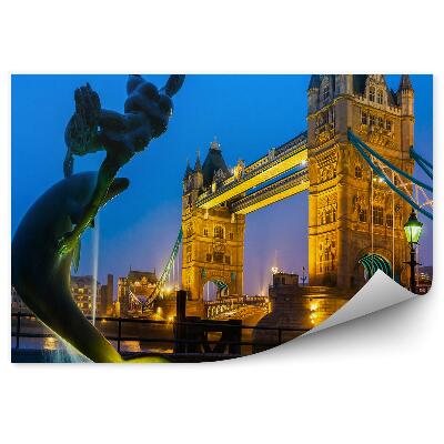 Fototapeta na stenu Architektúra Most Fontána Socha Noc Mesto Svetiel