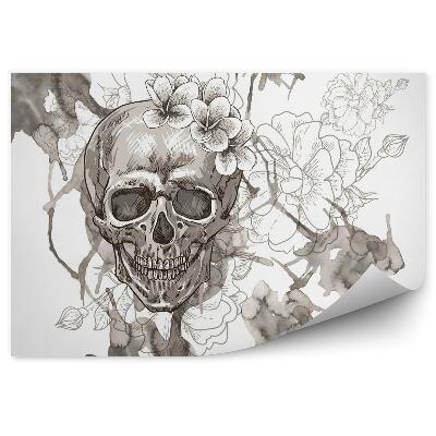 Fototapeta na stenu Lebky a kvety