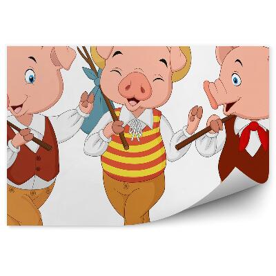 Fototapeta do detskej izby Prasiatko cestuje v oblečení rozprávka