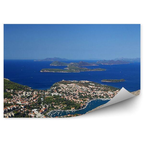 Fototapeta na stenu Budovy ostrov pohľad na more Dubrovník Chorvátsko