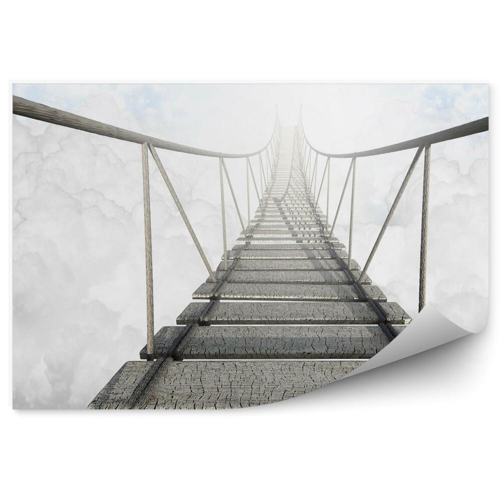 Fototapeta Lanový most nad oblakmi