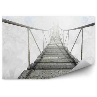 Fototapeta Lanový most nad oblakmi