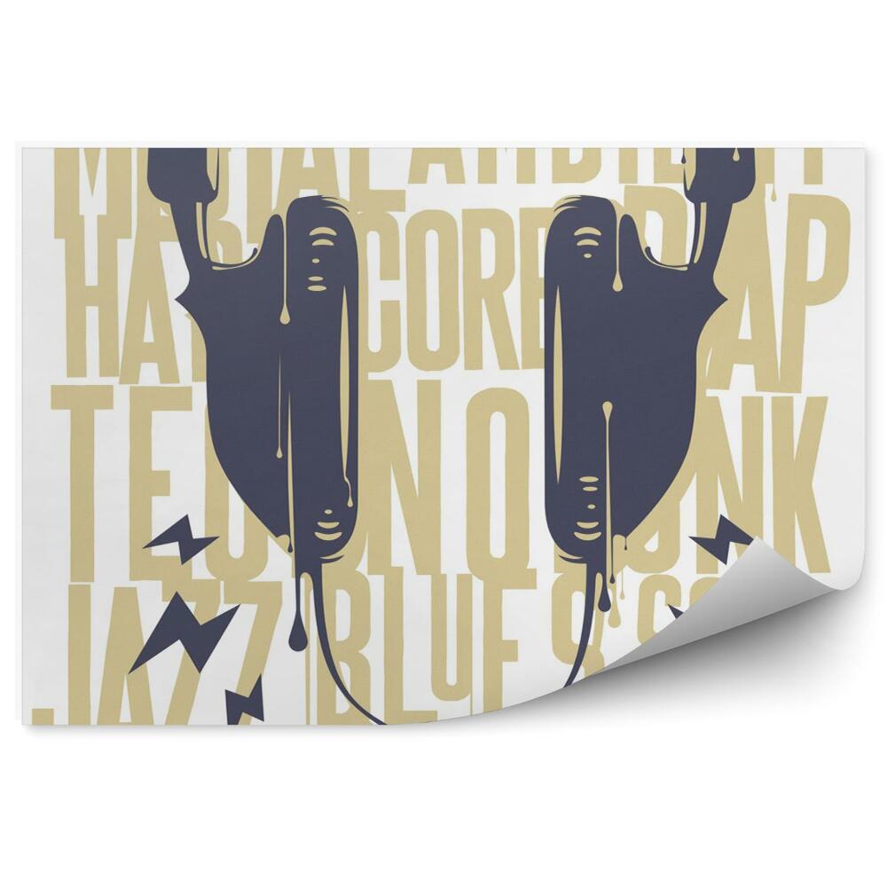 Fototapeta na stenu Maľované slúchadlá