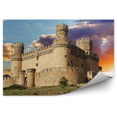 Fototapeta na stenu Starý opevnený hrad hory slnko