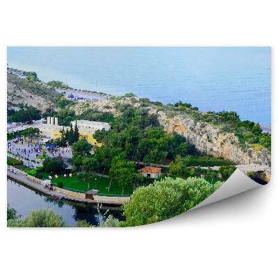 Fototapeta na stenu More ostrovy cesta domy ľudia rastliny Atény Grécko