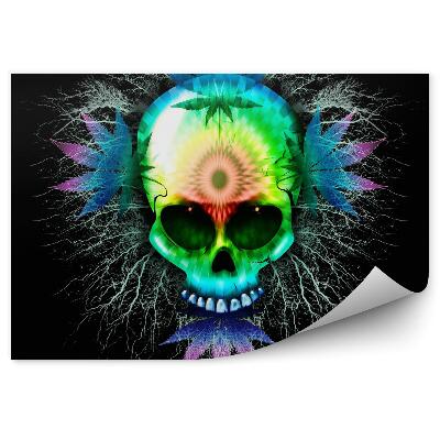 Fototapeta Konopná psychedelická lebka