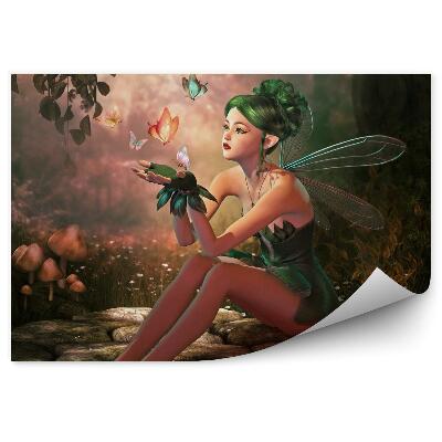 Fototapeta na stenu Víla s motýľmi 3d