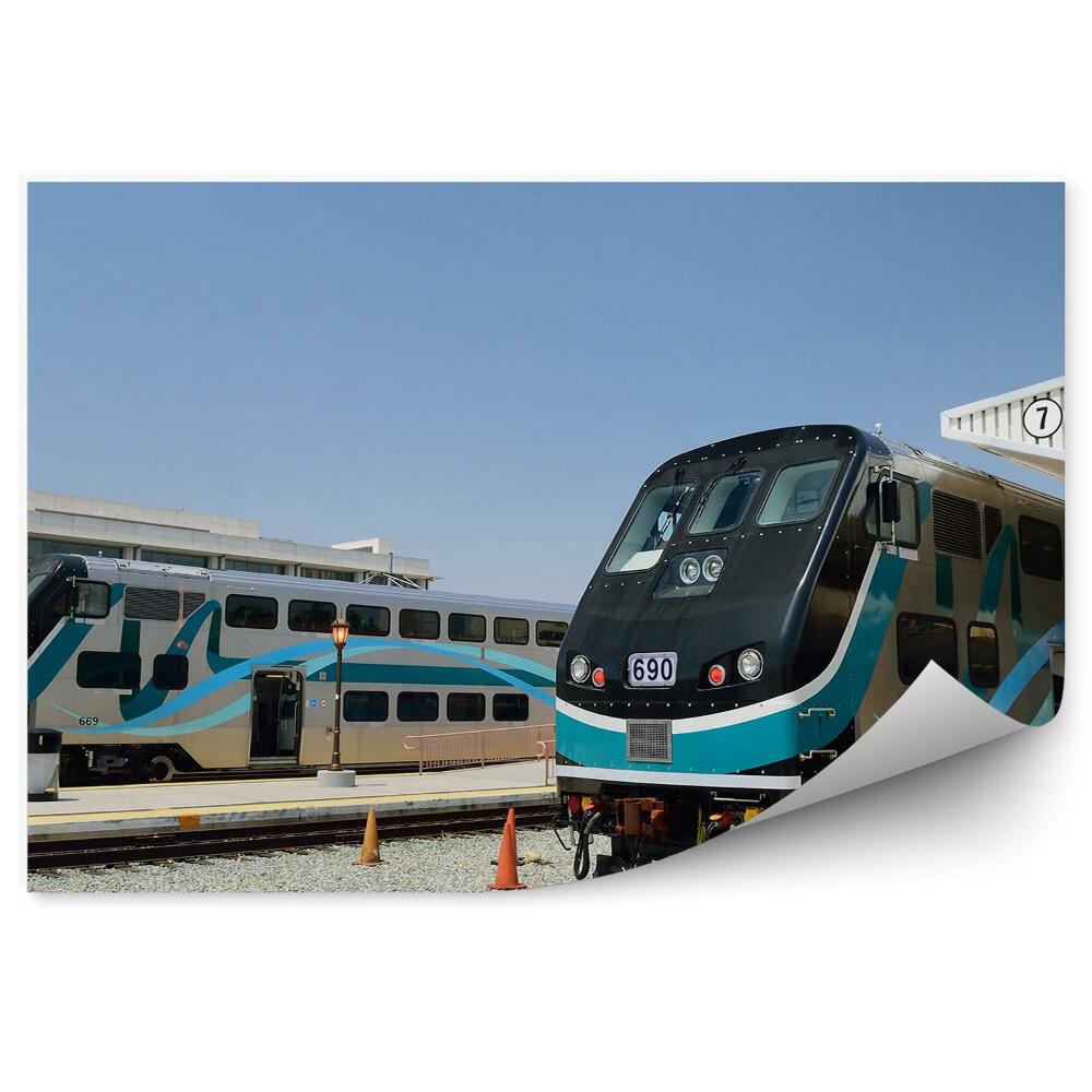 Fototapeta na stenu Sodobni dvonadstropni vlak ZDA