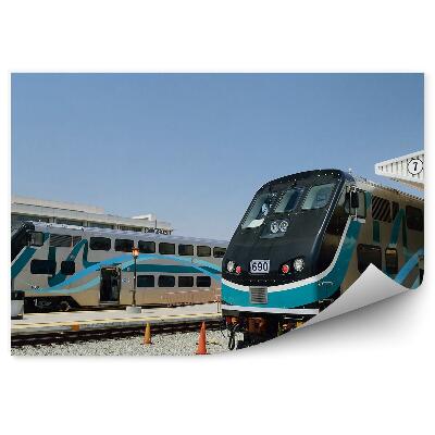 Fototapeta na stenu Sodobni dvonadstropni vlak ZDA