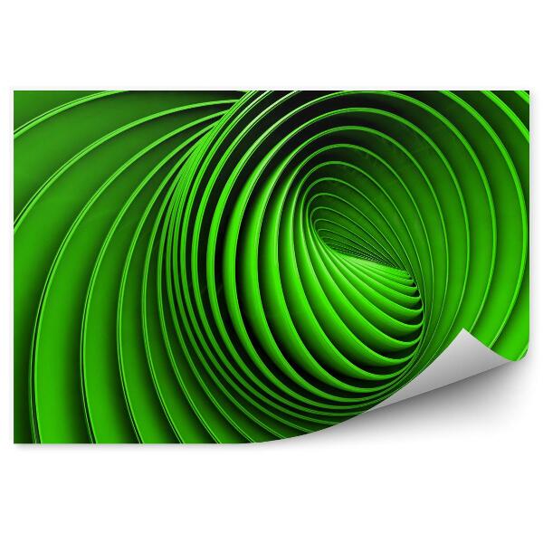 3d fototapeta 3d zelená špirála